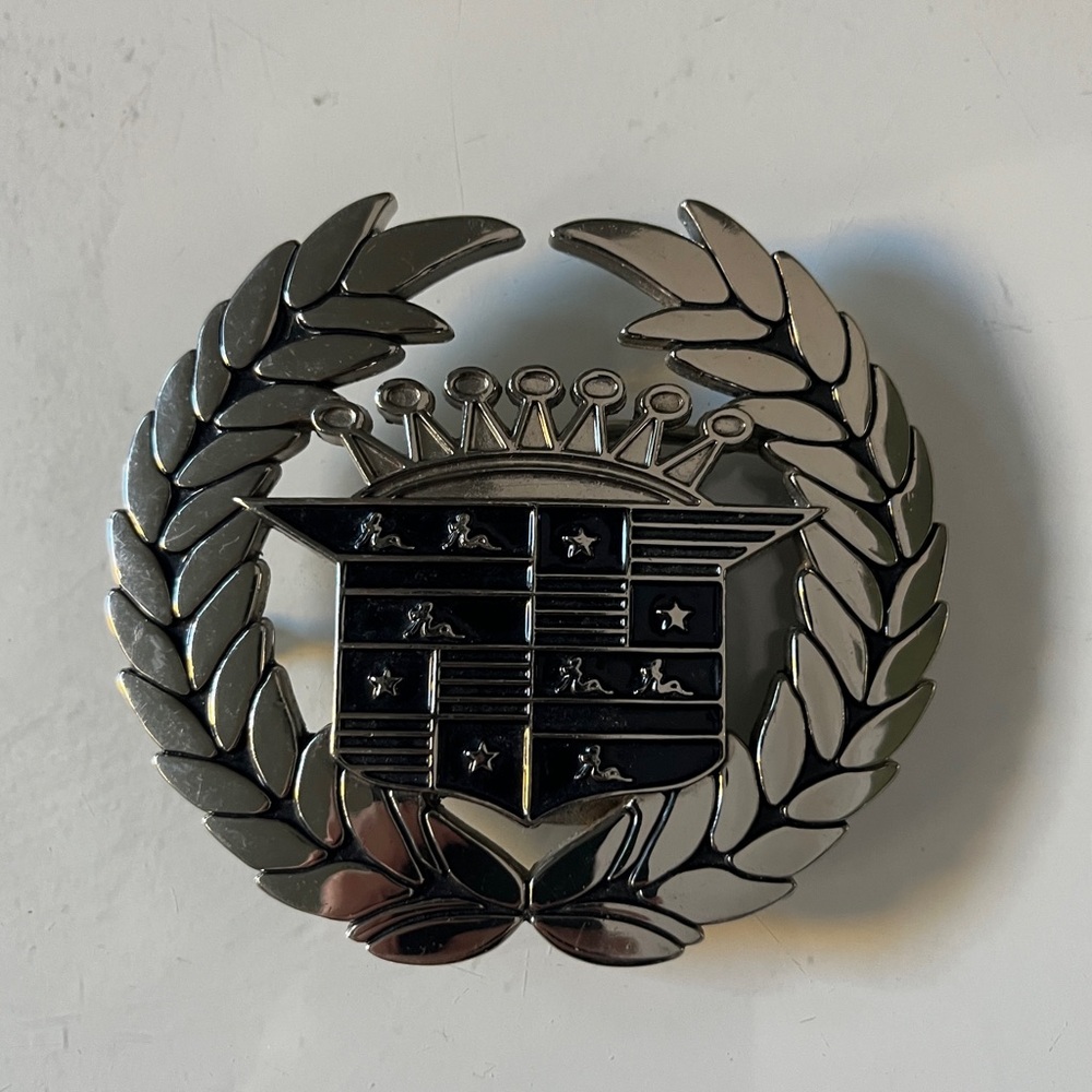 Cadillac Silver Badge Belt Buckle